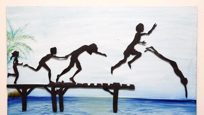 Artwork from the fourth edition of the Sharjah Children’s Biennial, which displays more than 500 artworks by children from all over the world. Courtesy Sharjah Children's Biennial