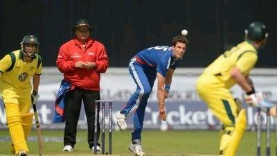 Steven Finn, the England fast bowler, took his third four-wicket haul in one-day international cricket. Philip Brown / Reuters