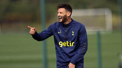 Spurs goalkeeper Hugo Lloris at training. Getty