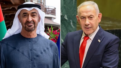 Sticky Threads President Sheikh Mohamed meets Benjamin Netanyahu in Abu Dhabi | The ...