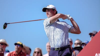 Renato Paratore tees off on the second tee. Victor Besa / The National