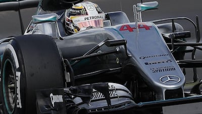 Mercedes AMG Petronas F1 Team's British driver Lewis Hamilton drives during the British Formula One Grand Prix at Silverstone motor racing circuit in Silverstone, central England, on July 10, 2016. / AFP / ADRIAN DENNIS