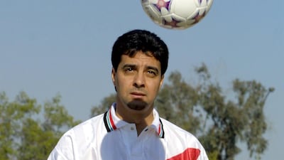 Ahmed Radhi during his time as coach of Iraq's under-17 national team in February 2002. AFP