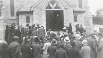 The opening of the Methodist chapel in Godolphin Cross, Cornwall, in 1934. It is the village’s last surviving meeting place. Courtesy Godolphin Cross Community Assocation