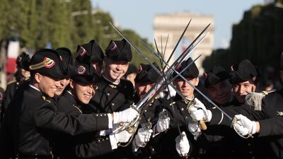 The Bastille Day military parade. Joel Saget / AFP Photo