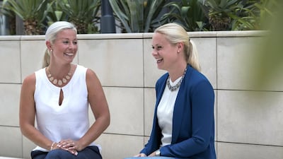 Erika Daintry (left) and Malin Raman Delin, co-founders of BonApp, a startup that aims to tackle food waste in the F&B industry. Victor Besa / The National