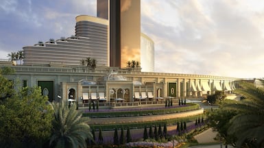 The resort will ascend 305 meters above sea level, across 70 storeys. Photo: Wynn