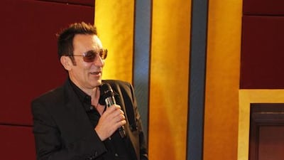 One of Bosnia’s biggest actors Branko Djuric at the March 5, 2014 screening of No Man’s Land at the Knowledge Village Conference Centre. Courtesy The Scene Club