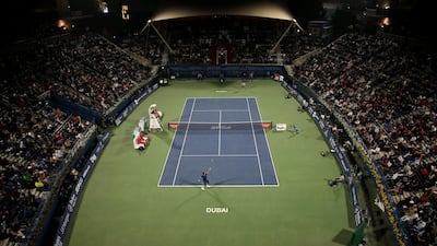 A view of the Dubai Duty Free Tennis Stadium. Reuters