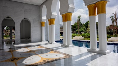 The grandeur of Sheikh Zayed Grand Mosque in Solo.