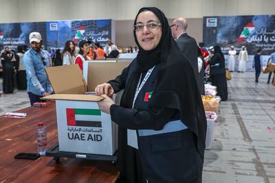 Palestinian volunteer Nisreen Assad. Victor Besa / The National