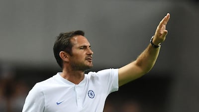 Chelsea manager Frank Lampard gestures. AFP
