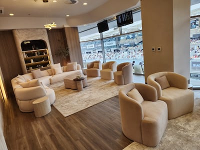 Abu Dhabi F1 suites are made for business meetings. Photo: Simon Wilgress-Pipe for The National