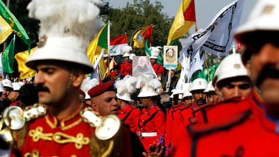 Iraqi Honor Guard perform as they attend the funeral of the Iranian Major-General Qassem Suleimani, head of the elite Quds Force and the Iraqi militia commander Abu Mahdi al-Muhandis, who were killed in an air strike at Baghdad airport, in Baghdad. Reuters