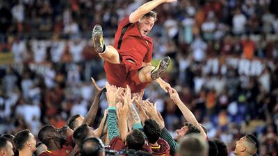 Francesco Totti was still scoring goals not only into his 30s, but his 40s at Roma. The one-club man turned 35 during the 2011-12 season in which he scored 8 goals in 31 games. He followed that up with season hauls of 12, 8, 10, 5 and 3 before retiring in 2017. Reuters