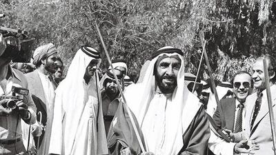 A state visit by King Juan Carlos I of Spain in 1981 included a trip to Al Ain, where onlookers were treated to a performance of the sword dance by Sheikh Zayed. Al Ittihad