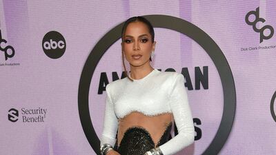 Brazilian singer Anitta, the Favourite Female Latin Artist, in Mugler. AFP