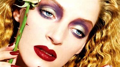 David LaChapelle’s image of Uma Thurman, a limited-edition set of three, is a part of World Art Dubai this year. Courtesy Vogelsang Art Gallery, Belgium