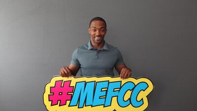 Anthony Mackie at the Middle East Film and Comic Con 2017. Courtesy MEFCC