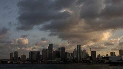 The Miami skyline is seen ahead of the arrival of Hurricane Irma in Miami Beach, Florida. Adrees Latif / Reuters