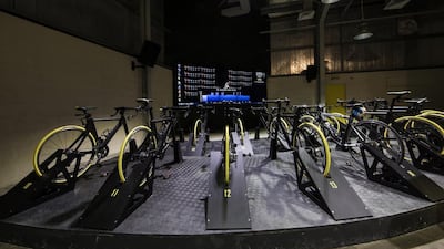 Bespoke Ride, Dubai’s newest indoor cycling studio. Courtesy Bespoke Ride
