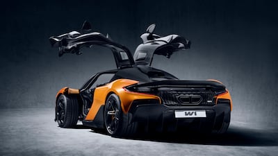 The McLaren W1 has the brand's famed anhedral doors, which open upwards. Photo: McLaren