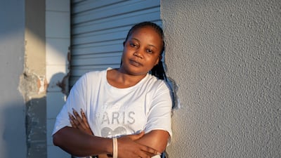 Yemdzu Doris Claire, from Cameroon, is one of the survivors of the blaze in Deira that killed 16 people and injured nine others on April 15. Leslie Pableo / The National