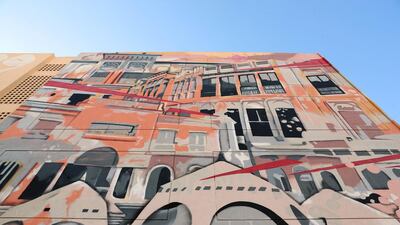 Street art and graffiti seen in Al Karama, Dubai. Chris Whiteoak / The National