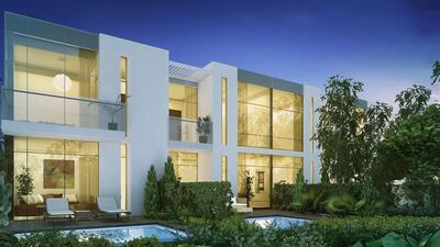 Damac Properties introduced Akoya Cuatro Villas, which will feature spacious four-bedroom villas within lush green outdoor spaces. Courtesy Damac Properties