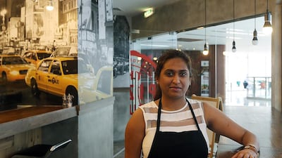 Amber Haque, the joint owner of The Pizza Guys, looks forward to the day when she can buy her restaurant’s supplies using Bitcoin. Satish Kumar / The National