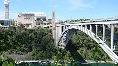 The Rainbow Bridge crosses from the US into Canada at Niagara Falls, New York. AFP