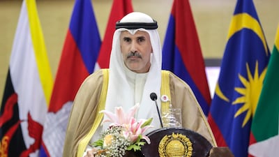 Sheikh Jarrah Jaber Al Ahmad Al Sabah, pictured at an event in Jakarta, Indonesia, in September 2023, has become Kuwait's Foreign Minister. EPA