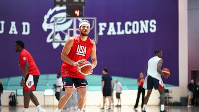 USA basketball team during practice.