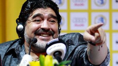 Diego Maradona took aim at a familiar target on Saturday, making fun of Pele's comments about Lionel Messi and then challenging the comments made by former Al Wasl player Al Perez, a Brazilian, like Pele, about how was dismissed at the Pro League club at the manager's request.