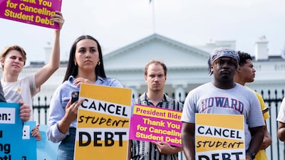 US President Joe Biden announced a student debt forgiveness plan earlier this week that can erase up to $20,000 in loans. AFP