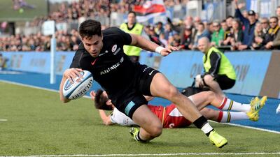Sean Maitland, in action for Saracens, and Byron McGuigan come into the side in place of the injured Blair Kinghorn and Tommy Seymour. Adam Holt / Reuters