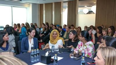 A Mums@Work workshop was held in Dubai recently to help women restart their careers. Victor Besa for The National