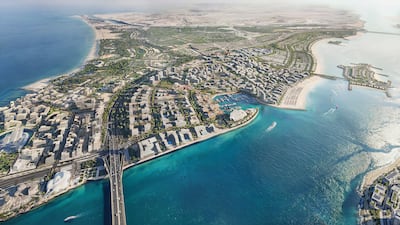 A rendering of Aldar's Dh100 billion Marsa Al Saadiyat project. Photo: Aldar