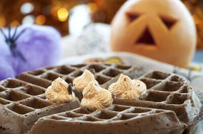 Those under the age of 12 will get a free cocoa waffle at Eggspectation's branches on Thursday, October 29. Courtesy of Eggspectation