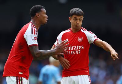 Martin Zubimendi, right, has fallen down the pecking order at Arsenal. Getty Images