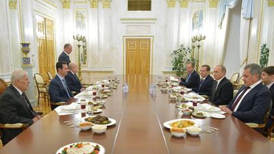 Russia began an air campaign against insurgents in Syria on September 30, saying it was fighting terrorism. Alexei Druzhinin / RIA Novosti Kremlin / Reuters