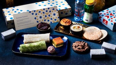Emirates provides iftar boxes at select boarding gates and in flight to fasting passengers. Photo: Emirates