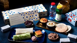 Emirates provides iftar boxes at select boarding gates and in-flight to fasting passengers. Photo: Emirates