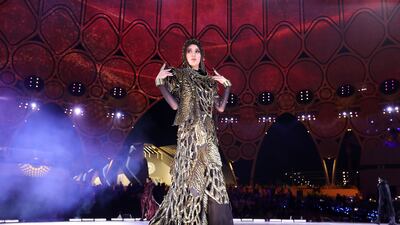 It was staged in the Expo's Al Wasl Plaza. Pawan Singh / The National