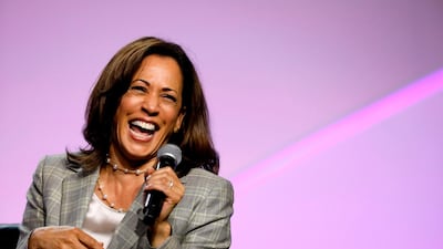 Kamala Harris addresses Presidential Forum the NAACP's 110th National Convention at Cobo Center in Detroit, Michigan. AFP