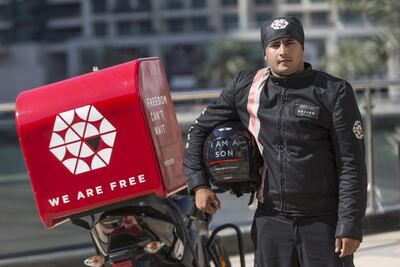 The Safety Delivered campaign launched last week by the pizza delivery company Freedom Pizza seeks to promote a strong safety culture among its staff. Antonie Robertson / The National