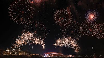 The spectacular fireworks started at 9pm from the Yas Bay Waterfront and the event was livestreamed.