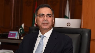 The Pakistan ambassador to the UAE, Moazzam Ahmad Khan, wants to strength ties with the Emirates through a major new trade route traversing Pakistan to China. Courtesy Pakistan embassy