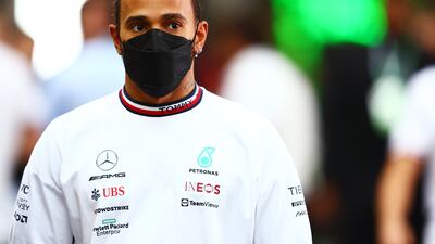 Lewis Hamilton ahead of the Saudi Arabia Grand Prix at the Jeddah Corniche Circuit. Getty