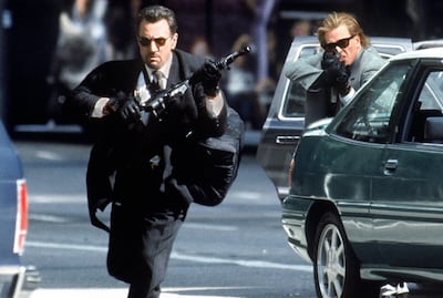 Robert de Niro and Val Kilmer in Heat. Courtesy Warner Bros.